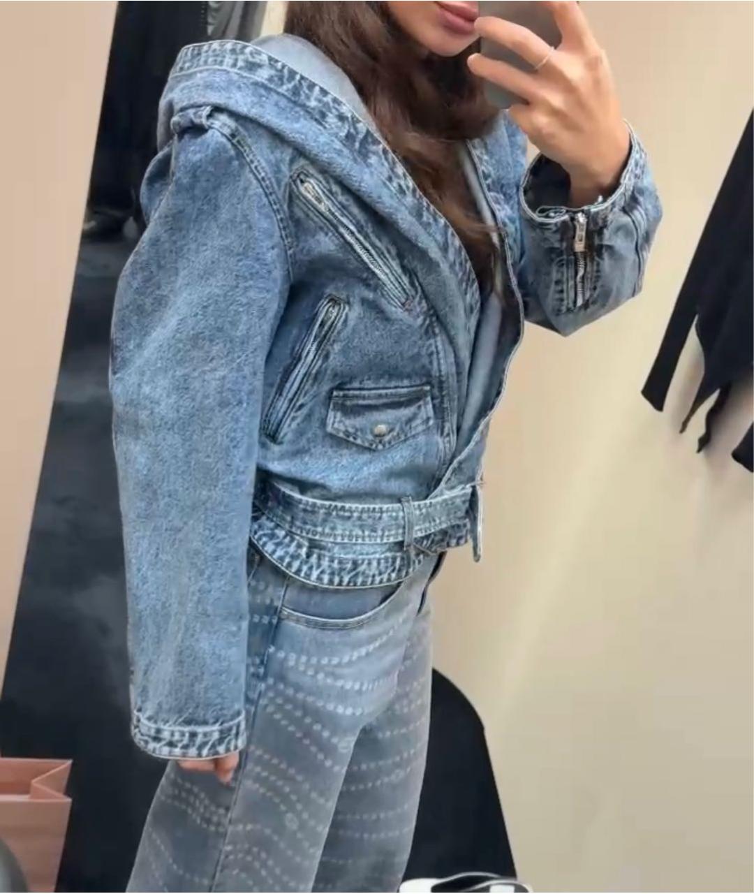 ALAIA Синяя деним куртка, фото 5