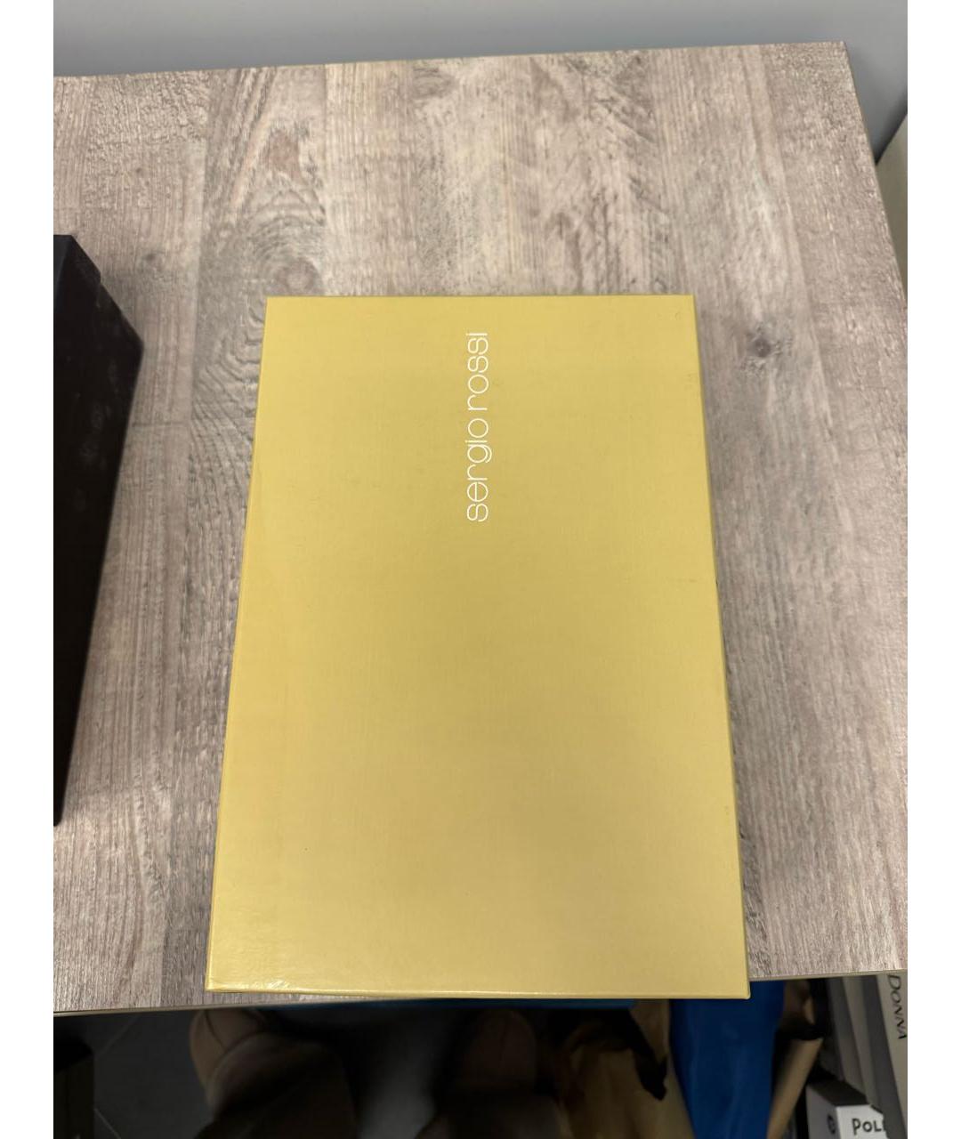 SERGIO ROSSI Черные замшевые туфли, фото 5