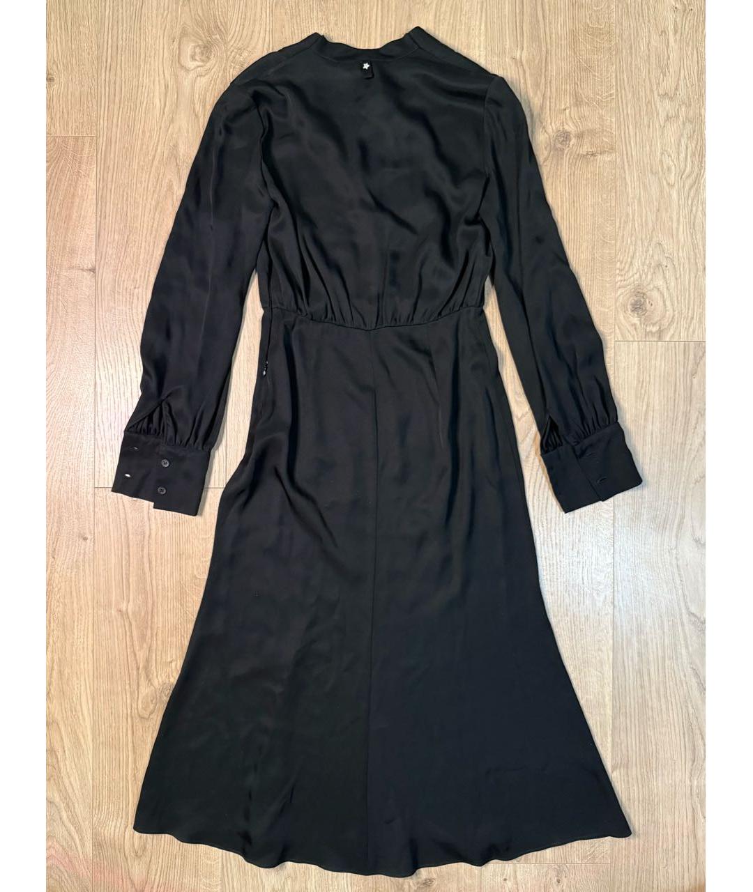 LORENA ANTONIAZZI Черное шелковое вечернее платье, фото 2