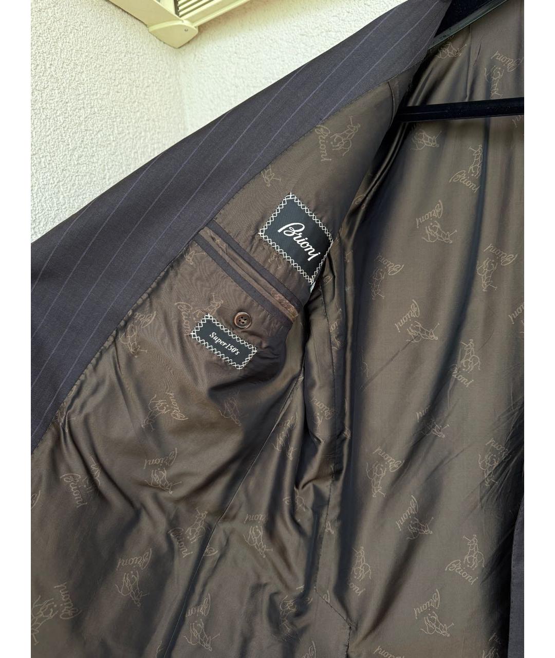 BRIONI Коричневый классический костюм, фото 6