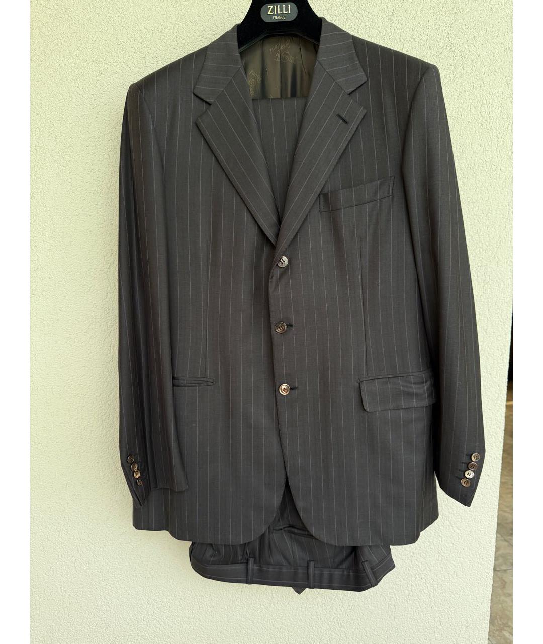 BRIONI Коричневый классический костюм, фото 9