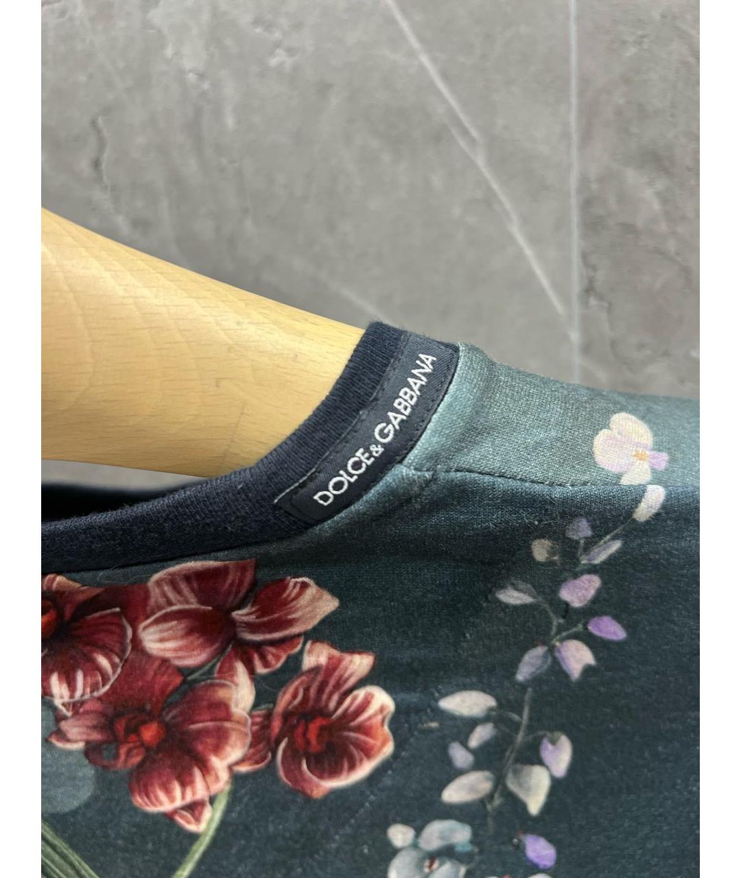 DOLCE&GABBANA Мульти хлопковая футболка, фото 5