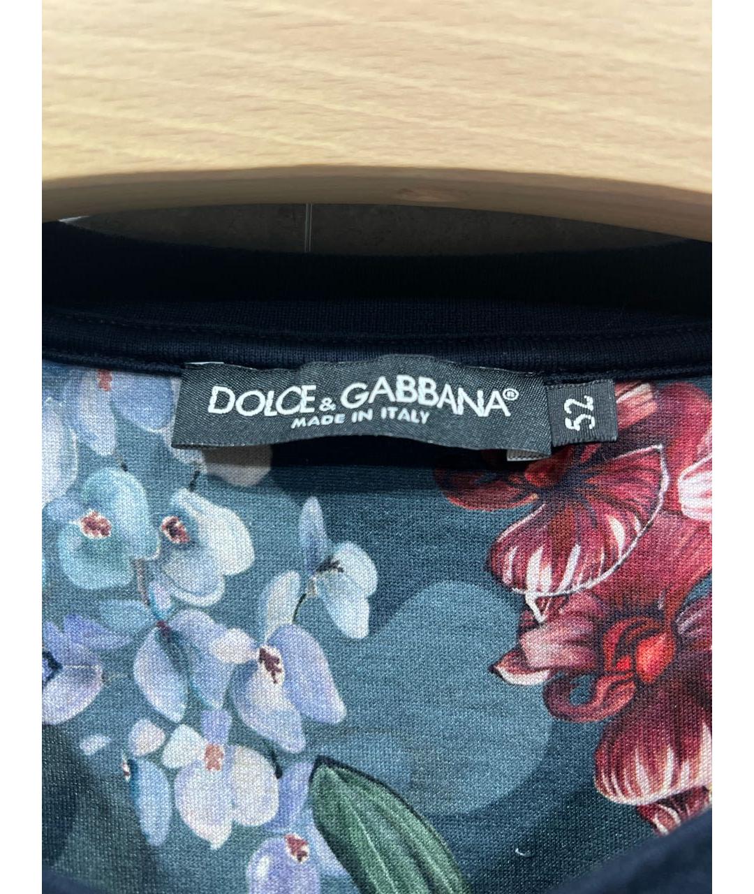 DOLCE&GABBANA Мульти хлопковая футболка, фото 4