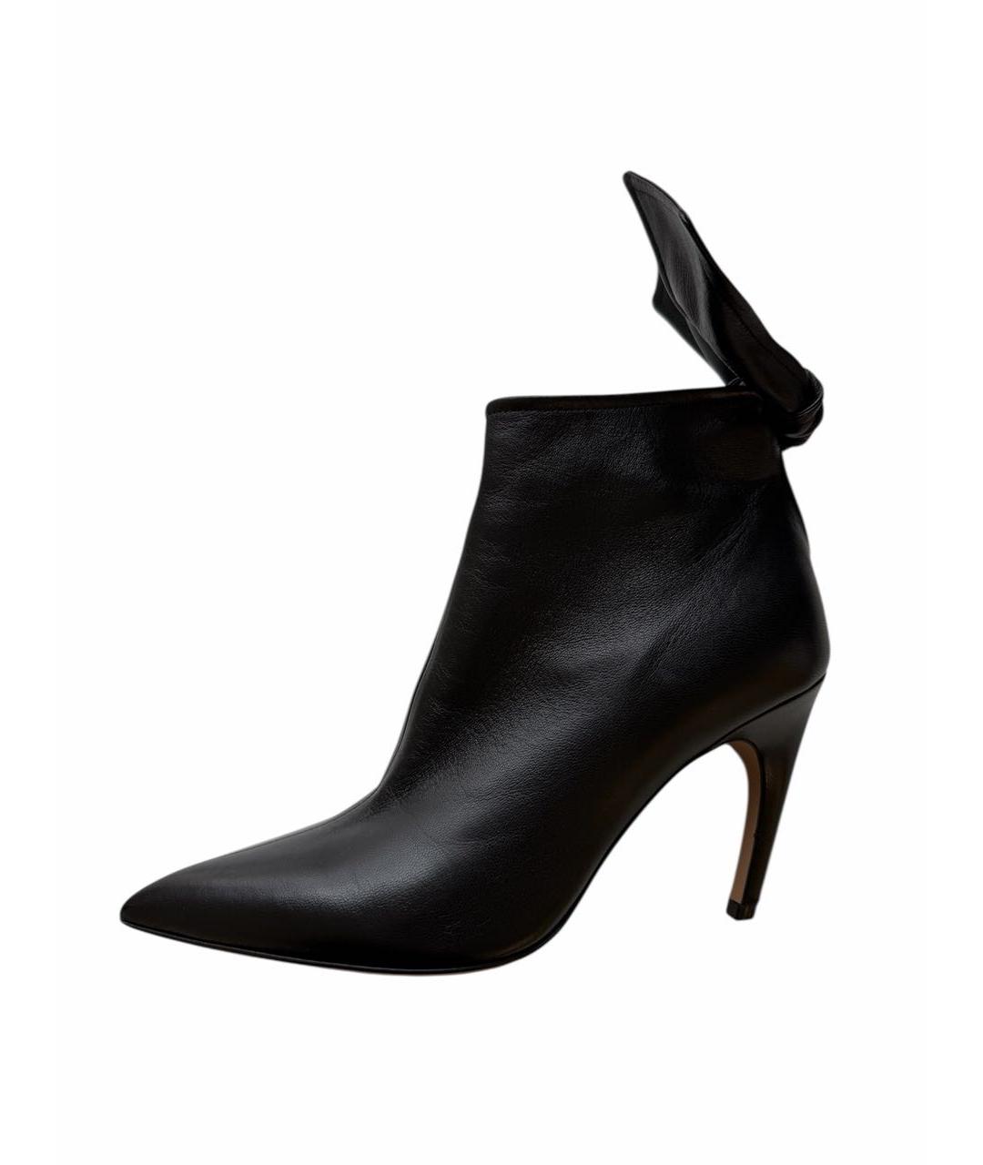 CHRISTIAN DIOR Черные кожаные ботильоны, фото 8