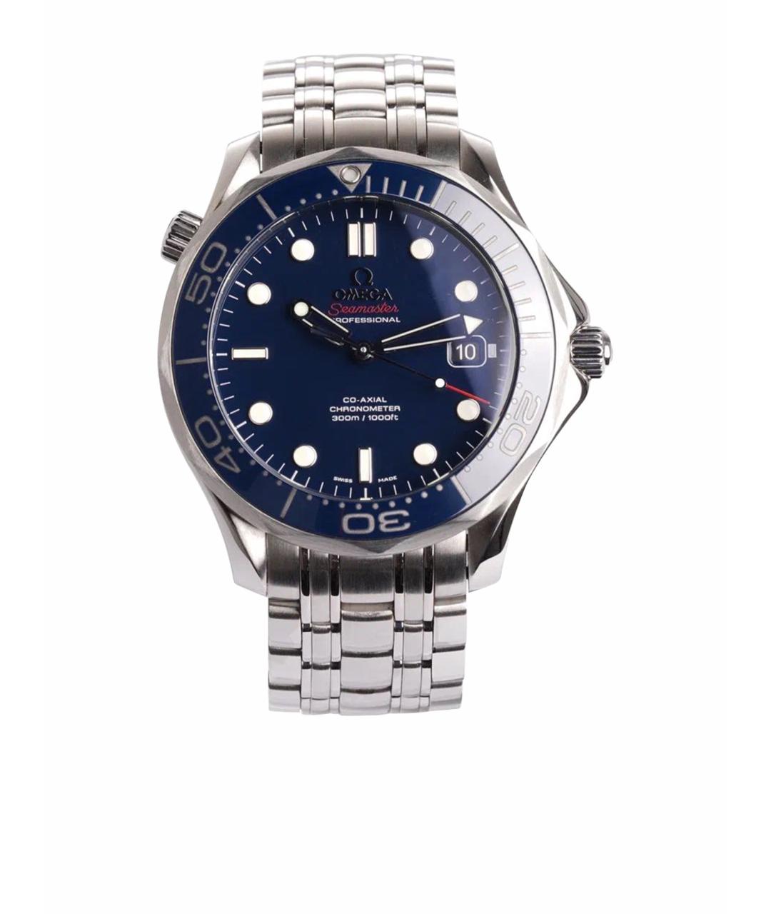 OMEGA Серебряные стальные часы, фото 1