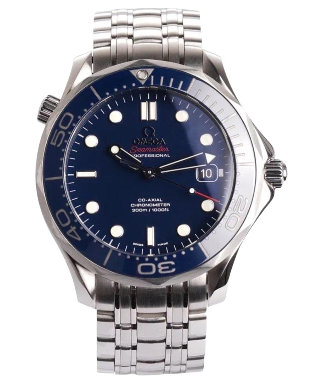 OMEGA Серебряные стальные часы, фото 1