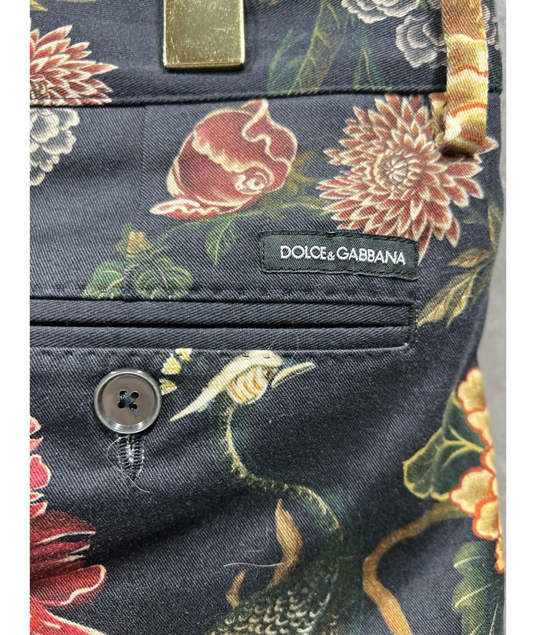 DOLCE&GABBANA Мульти хлопковые шорты, фото 4