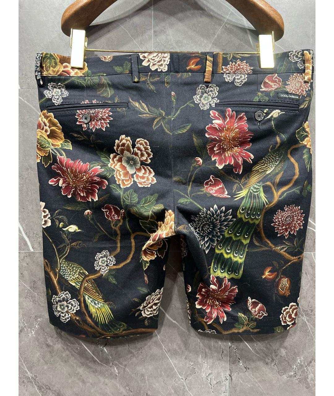 DOLCE&GABBANA Мульти хлопковые шорты, фото 3