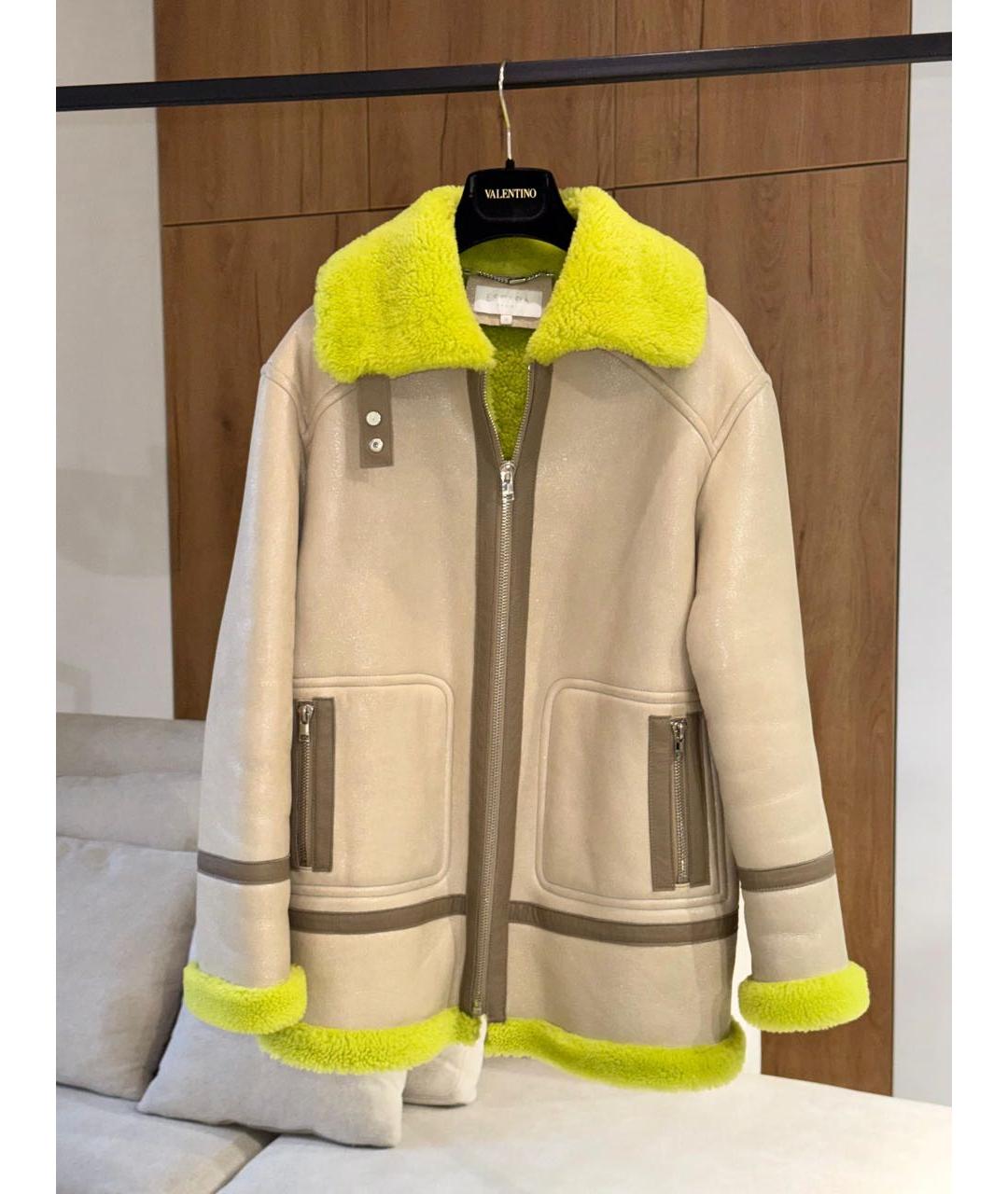 ESCADA Бежевая кожаная дубленка, фото 2