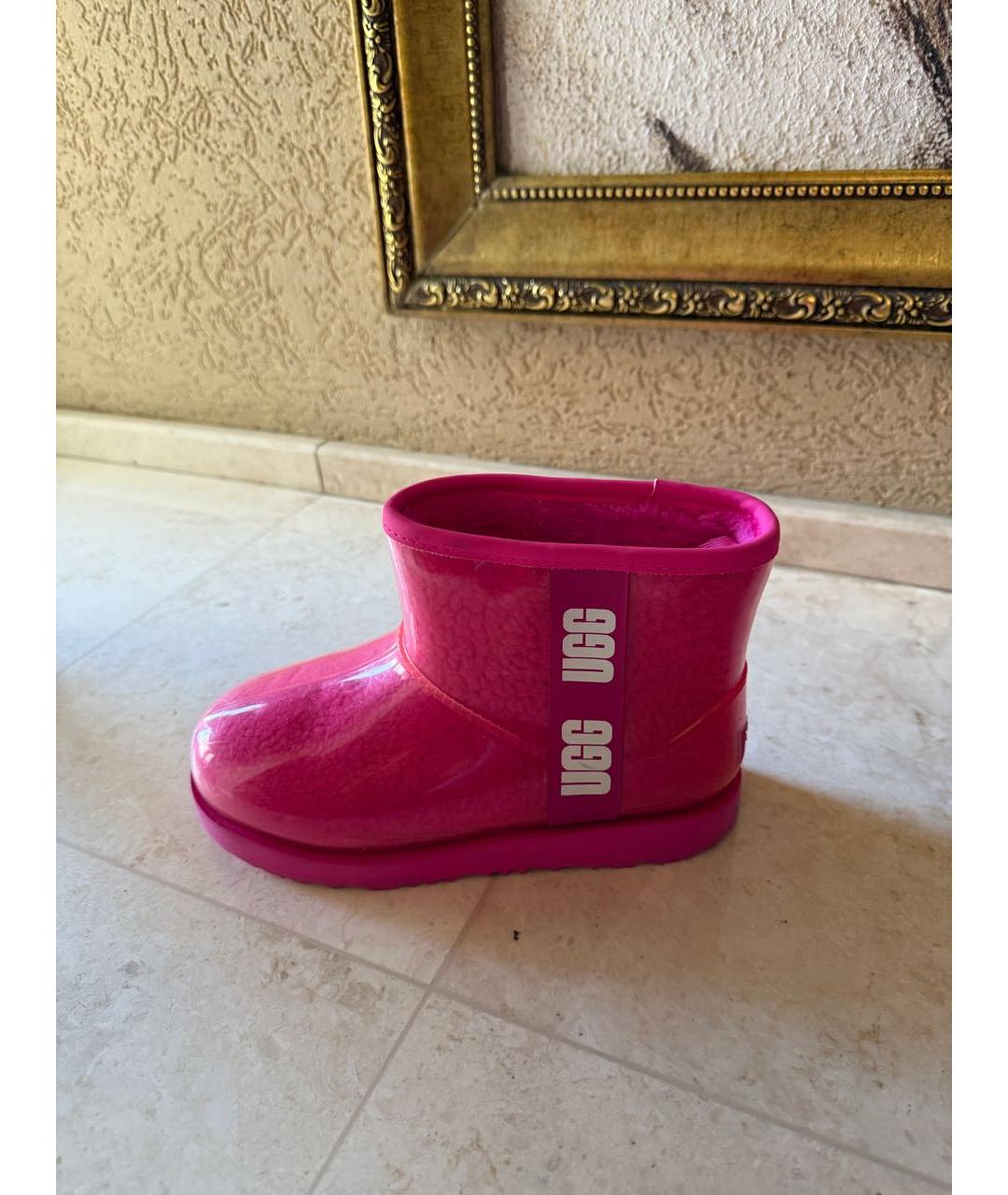 UGG AUSTRALIA Фуксия текстильные ботинки, фото 9