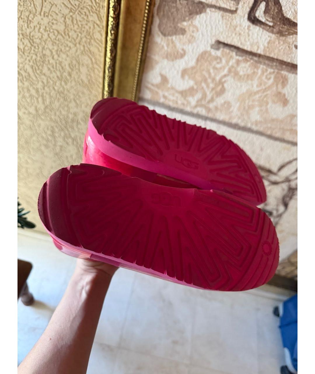 UGG AUSTRALIA Фуксия текстильные ботинки, фото 6