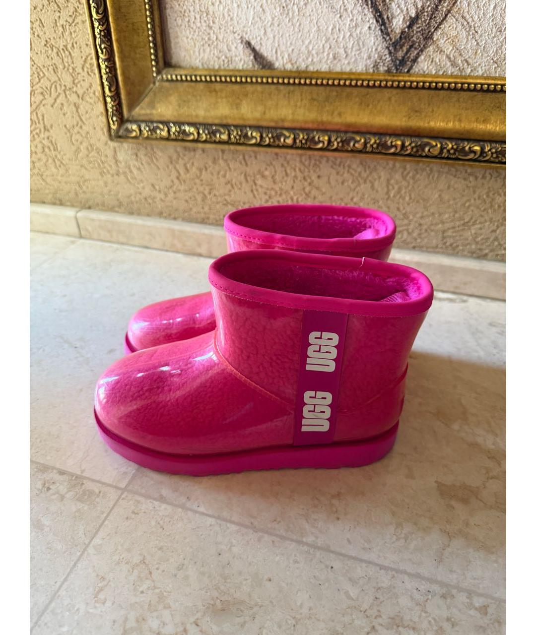 UGG AUSTRALIA Фуксия текстильные ботинки, фото 2