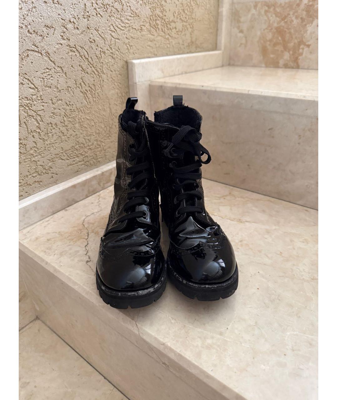 ERMANNO SCERVINO Черные ботинки из лакированной кожи, фото 5