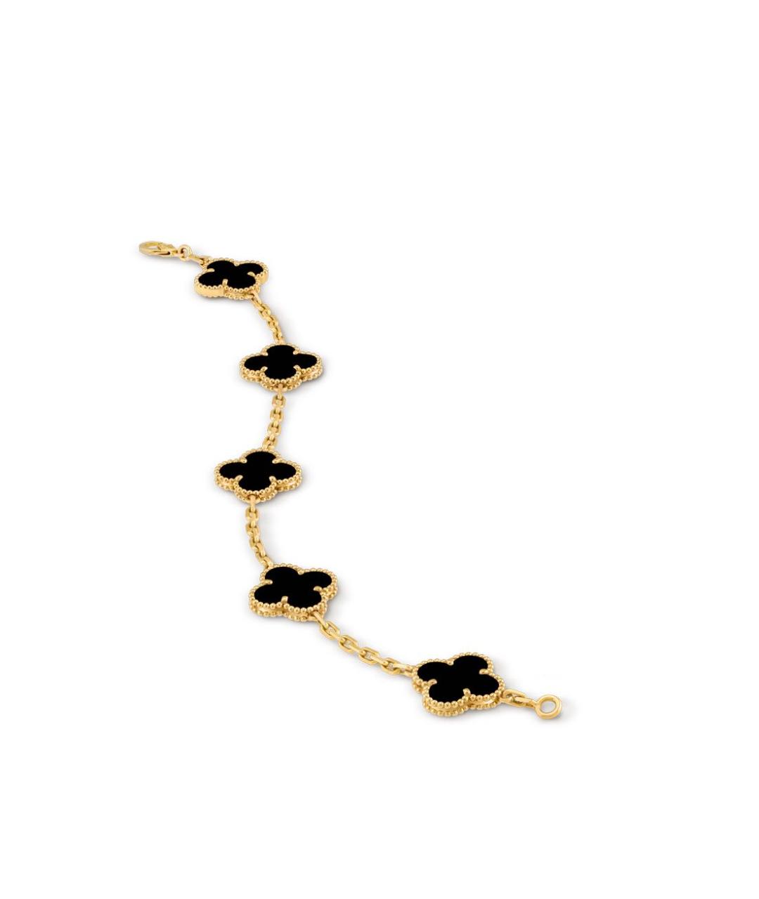 VAN CLEEF & ARPELS Черный браслет из желтого золота, фото 4