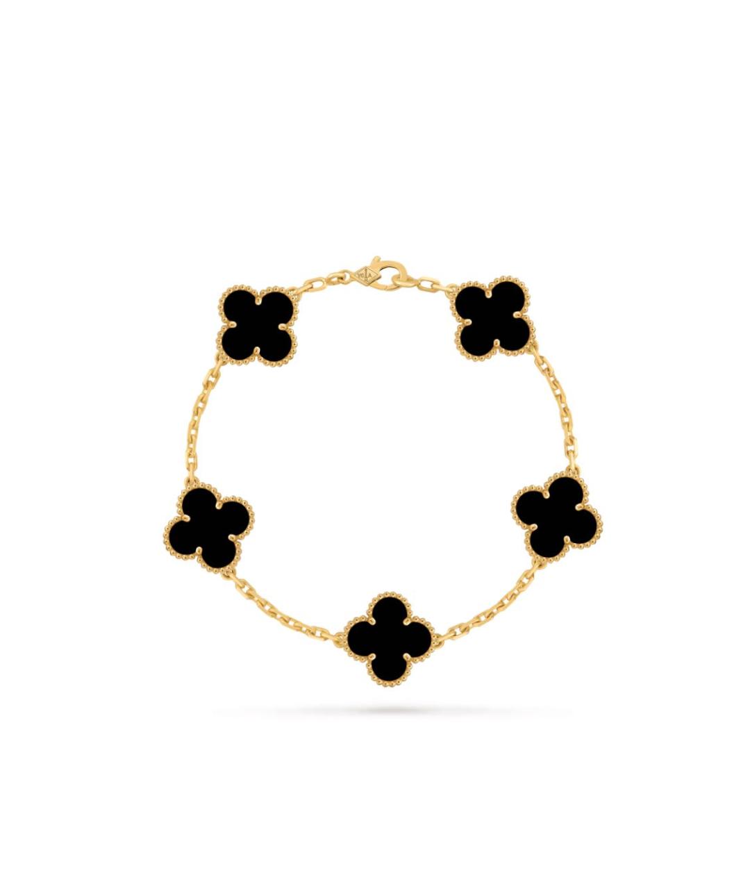 VAN CLEEF & ARPELS Черный браслет из желтого золота, фото 1