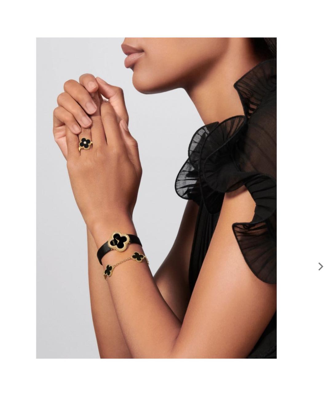 VAN CLEEF & ARPELS Черный браслет из желтого золота, фото 3