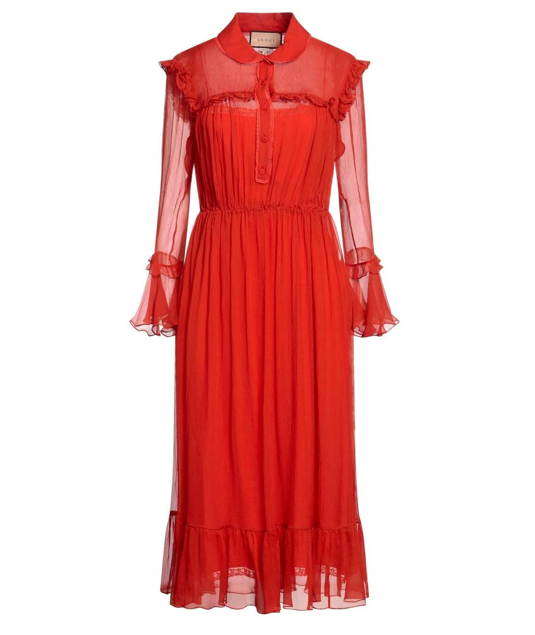 GUCCI Красное коктейльное платье, фото 1