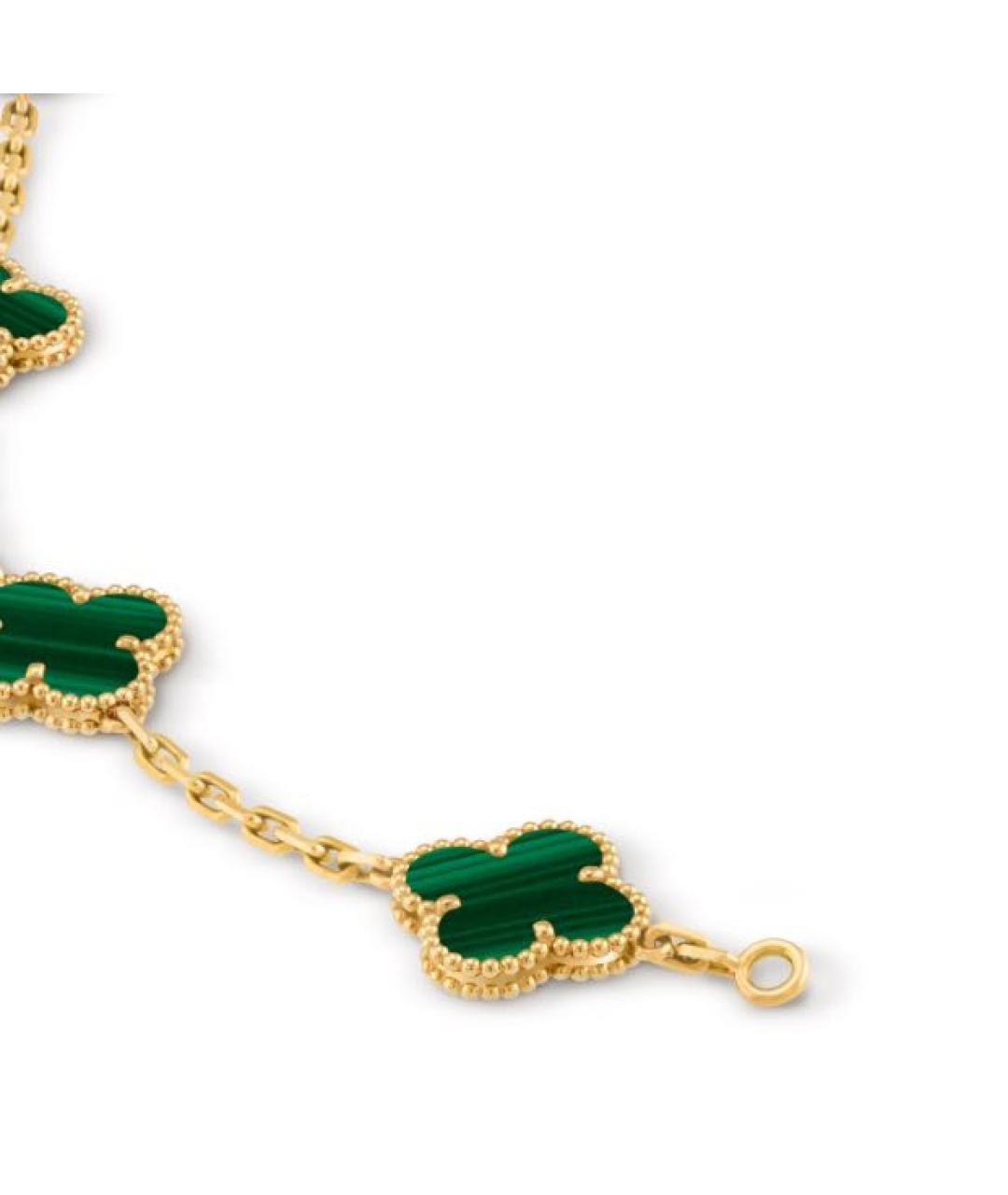 VAN CLEEF & ARPELS Зеленый браслет из желтого золота, фото 4