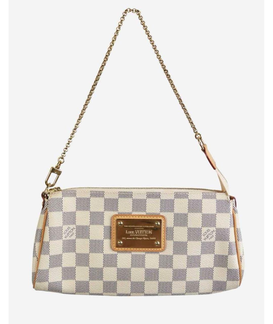 LOUIS VUITTON Бежевая кожаная сумка с короткими ручками, фото 9