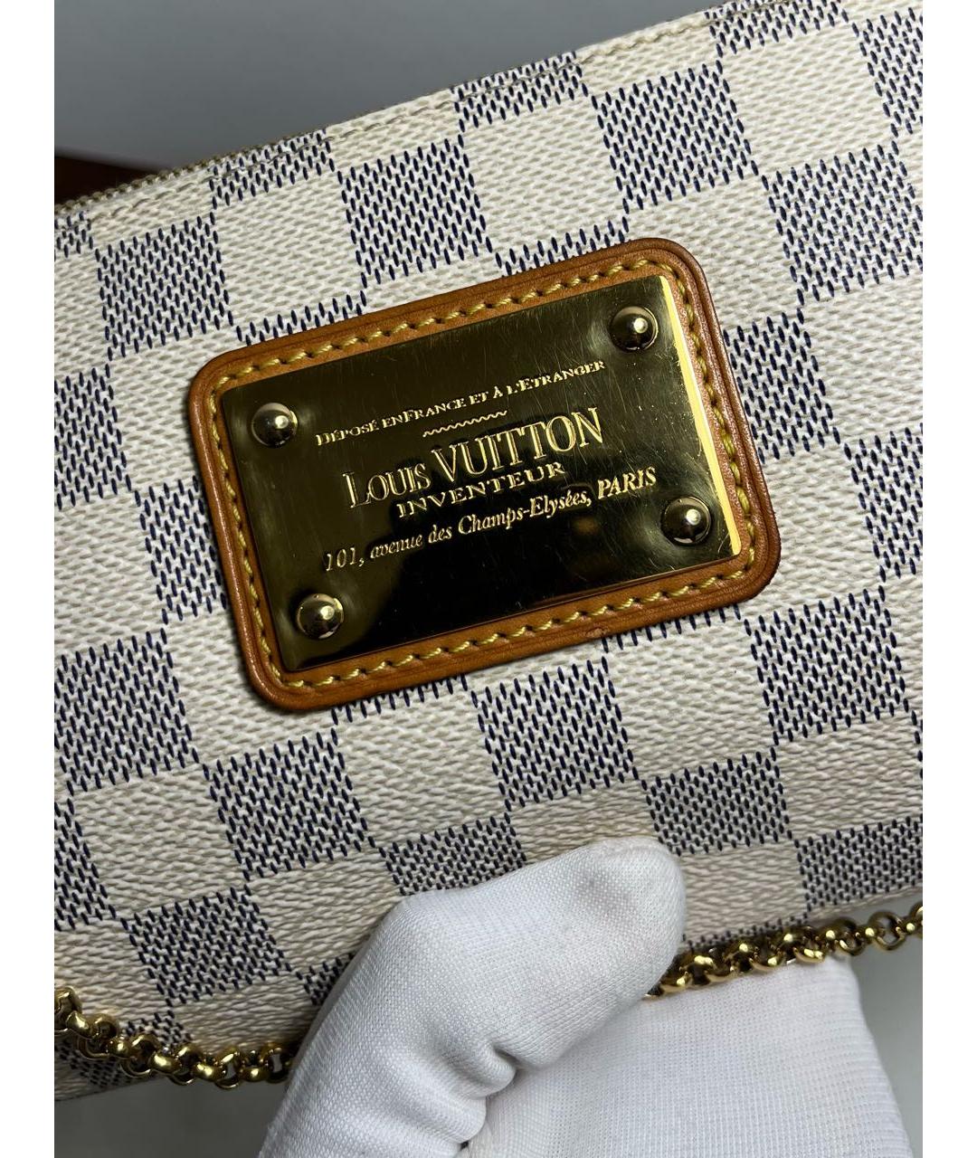 LOUIS VUITTON Бежевая кожаная сумка с короткими ручками, фото 7