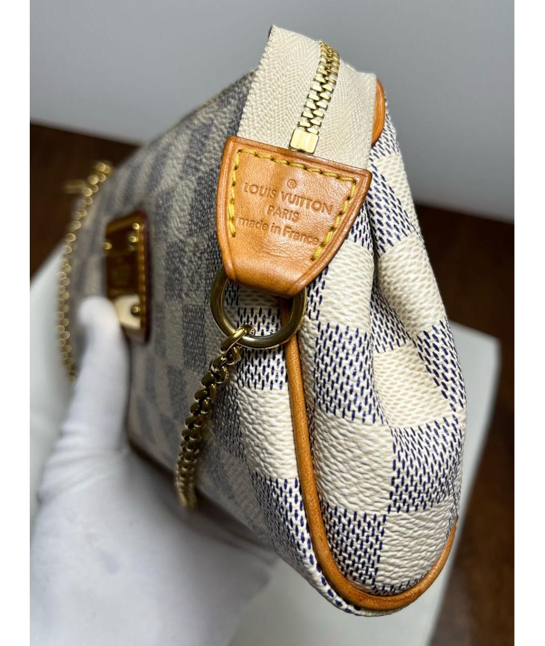 LOUIS VUITTON Бежевая кожаная сумка с короткими ручками, фото 6