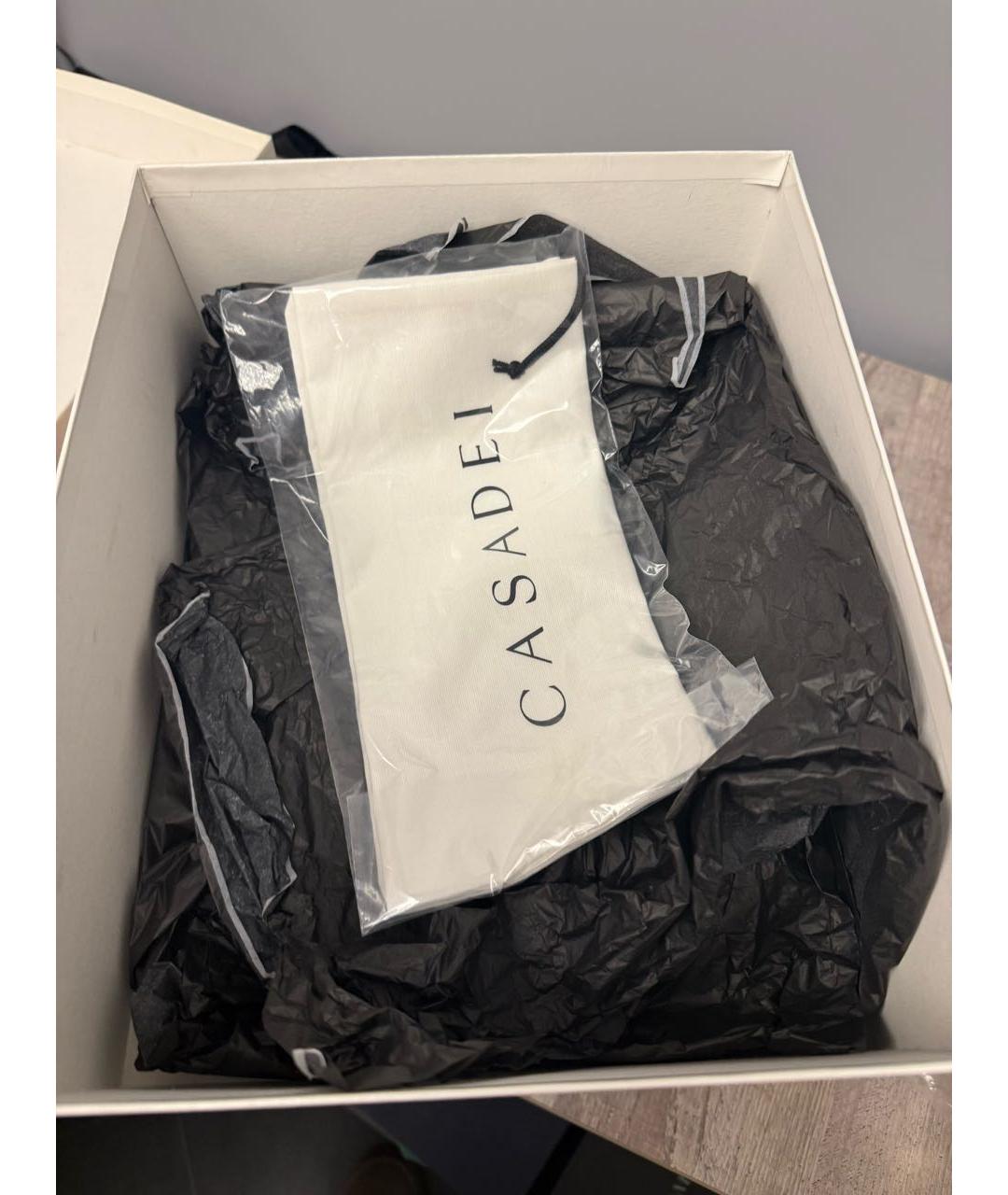 CASADEI Коричневые кожаные босоножки, фото 5