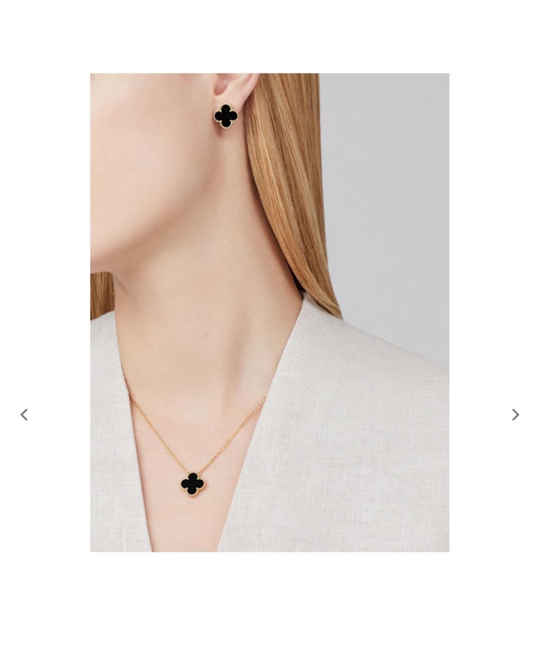 VAN CLEEF & ARPELS Черная подвеска из желтого золота, фото 3