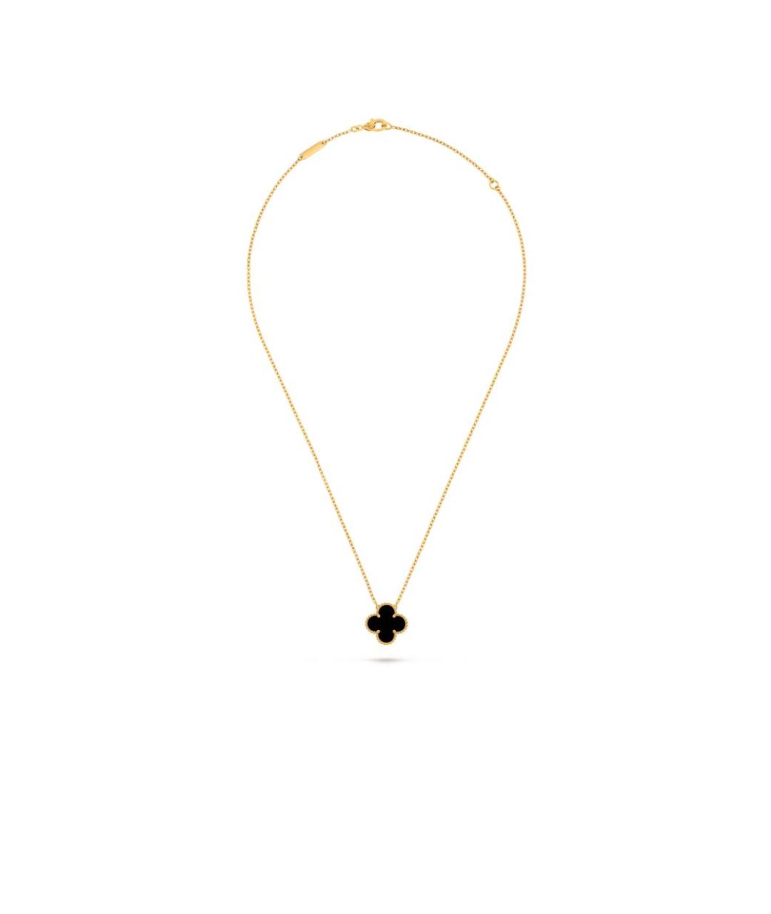 VAN CLEEF & ARPELS Черная подвеска из желтого золота, фото 2