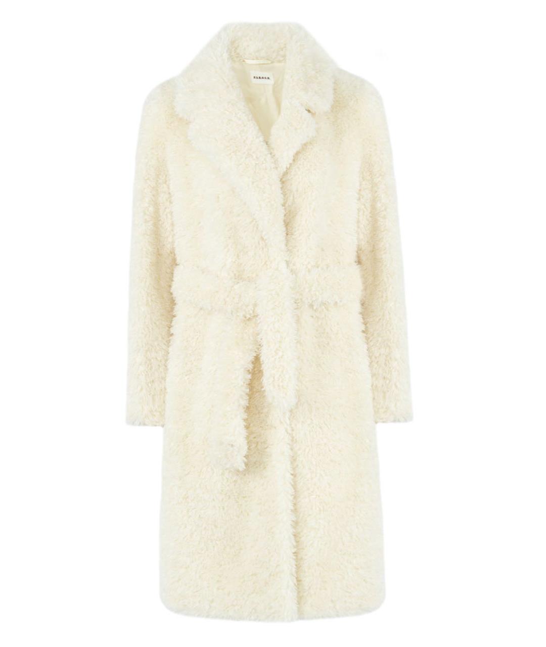 P.A.R.O.S.H. Белая полиэстеровая шуба, фото 1