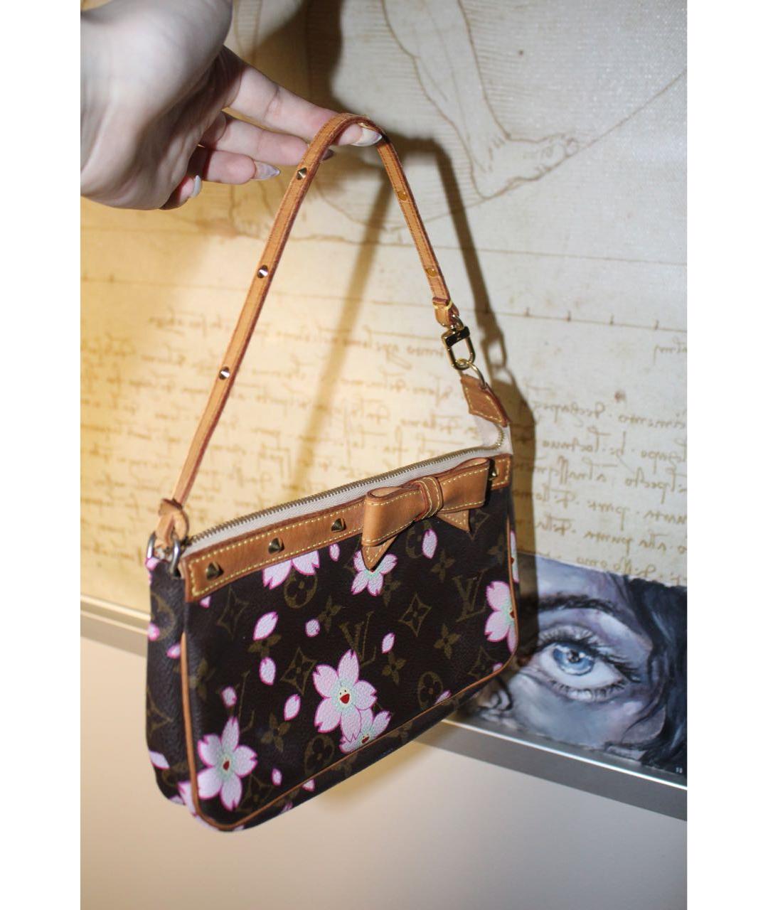 LOUIS VUITTON Коричневая сумка с короткими ручками, фото 3