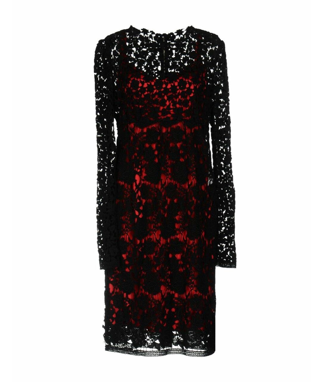 DOLCE&GABBANA Черное кружевное вечернее платье, фото 1