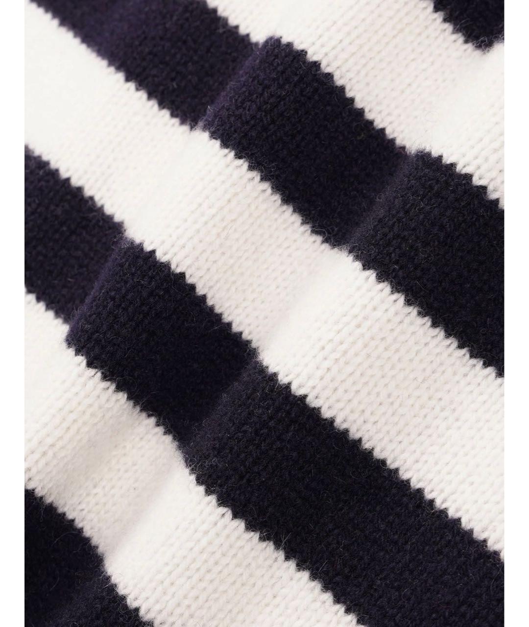 SPORTY AND RICH Темно-синий шерстяной джемпер / свитер, фото 5