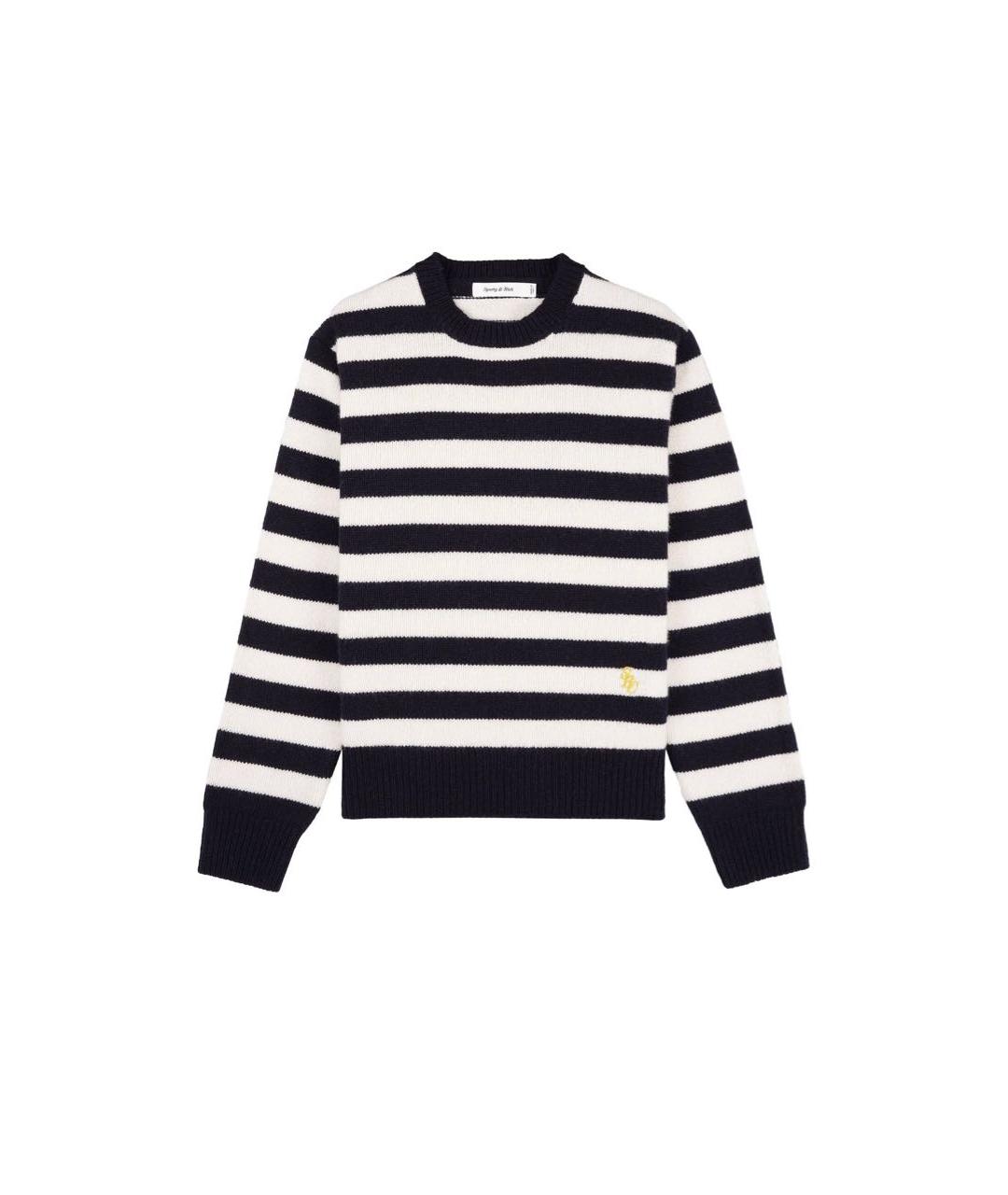 SPORTY AND RICH Темно-синий шерстяной джемпер / свитер, фото 1