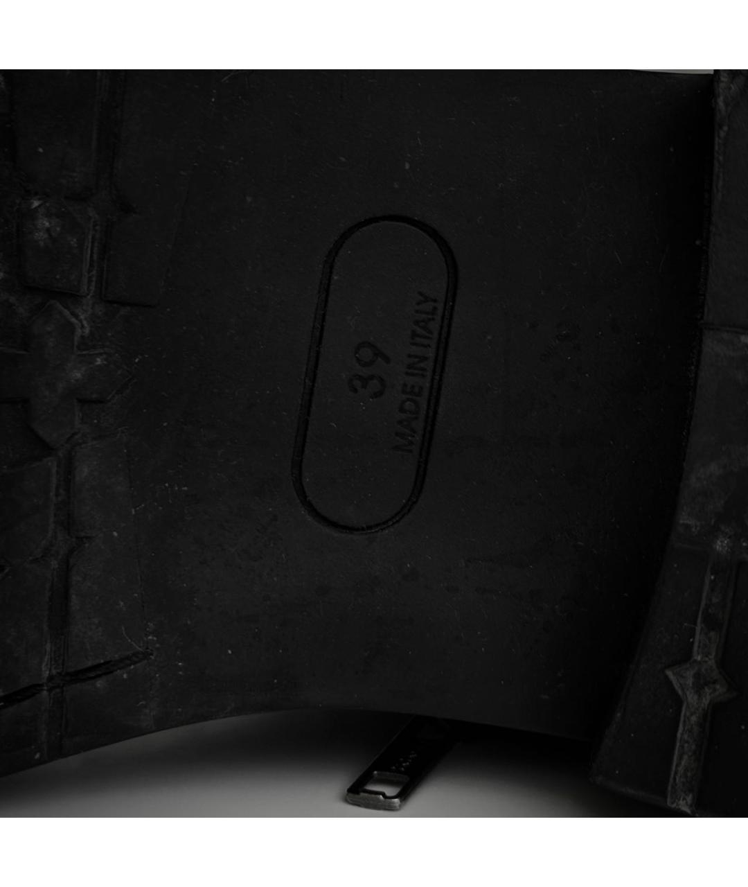 ANN DEMEULEMEESTER Черные кожаные сапоги, фото 6