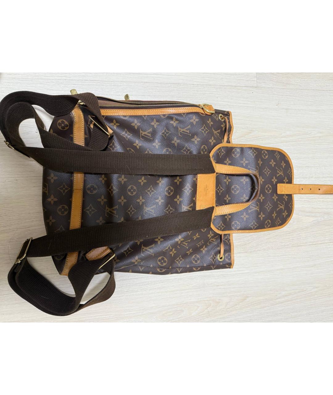 LOUIS VUITTON Коричневый рюкзак, фото 3