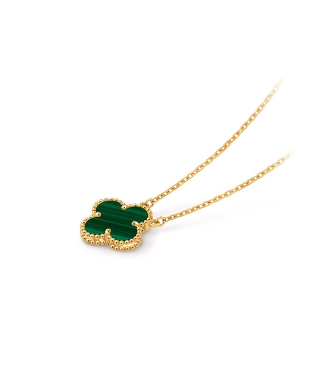 VAN CLEEF & ARPELS Зеленая подвеска из желтого золота, фото 2