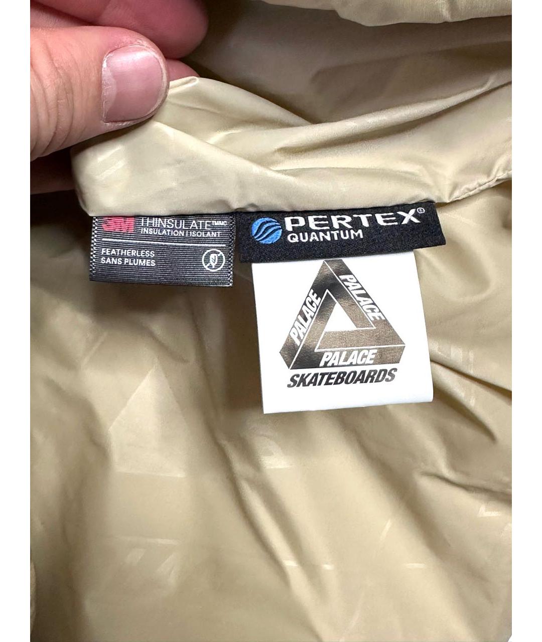 PALACE Бежевый полиамидовый пуховик, фото 5