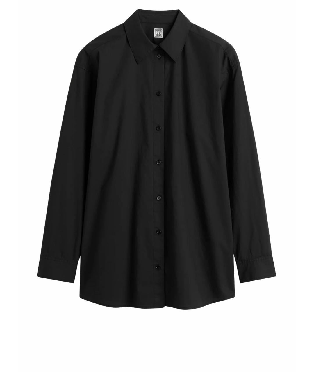 TOTEME Черная хлопковая рубашка, фото 4