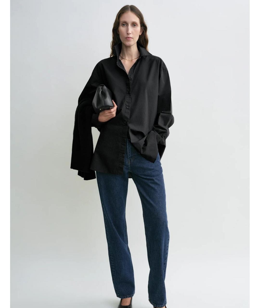 TOTEME Черная хлопковая рубашка, фото 3