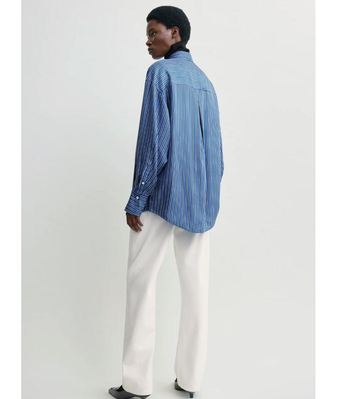 TOTEME Синяя шелковая рубашка, фото 2