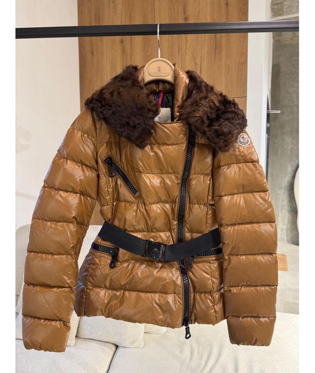 MONCLER Коричневая куртка, фото 2