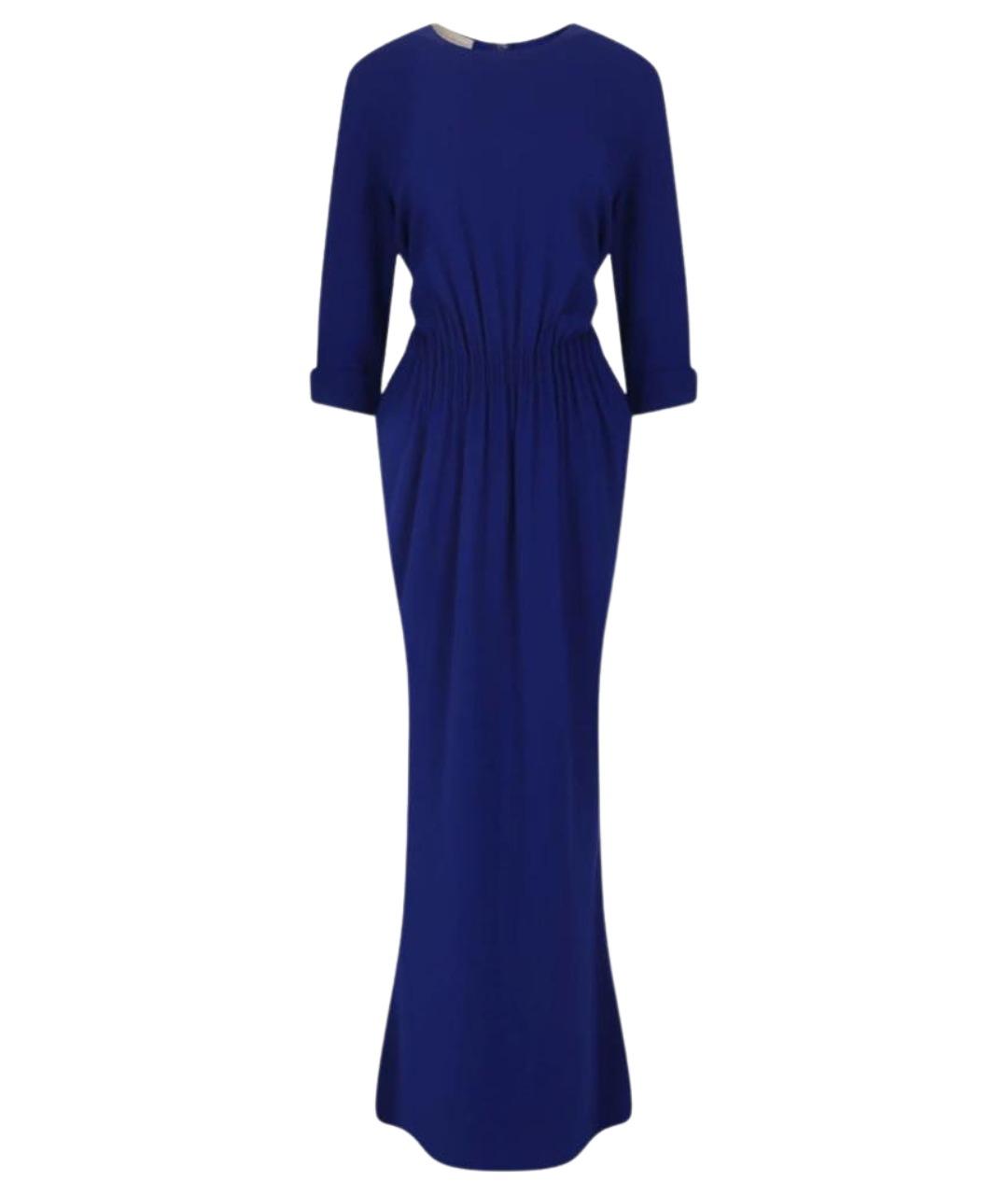 STELLA MCCARTNEY Темно-синее вискозное вечернее платье, фото 1