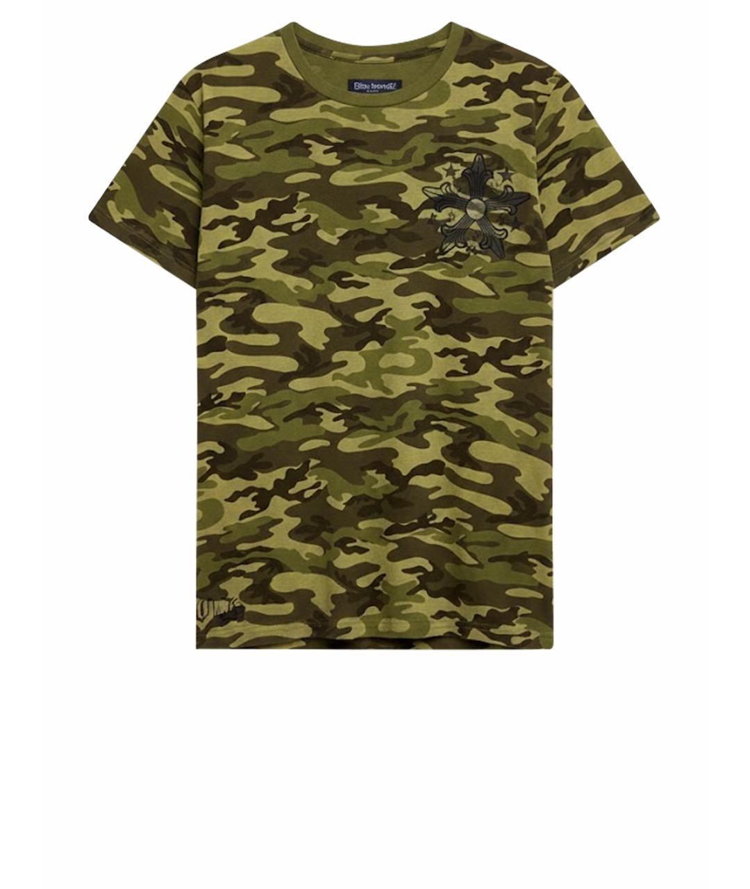 CHROME HEARTS Зеленая хлопковая футболка, фото 1