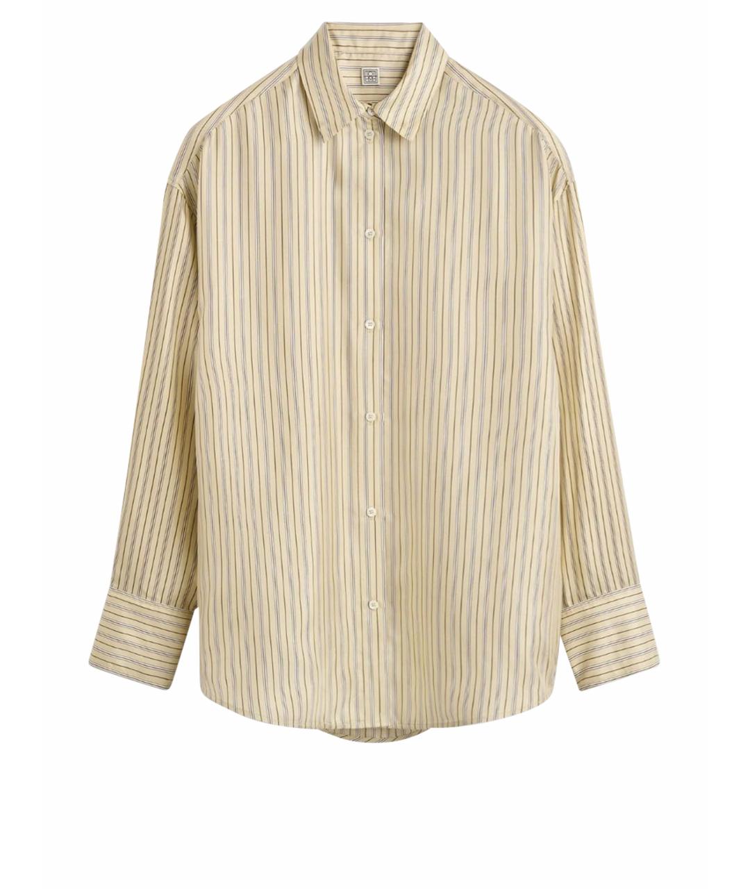 TOTEME Желтая шелковая рубашка, фото 1