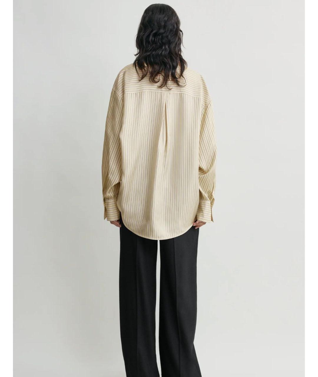 TOTEME Желтая шелковая рубашка, фото 2