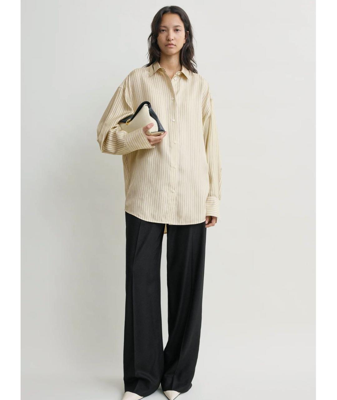 TOTEME Желтая шелковая рубашка, фото 3