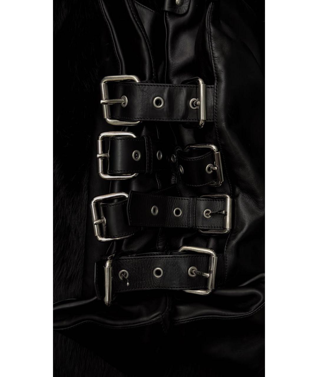 DOLCE&GABBANA Черная кожаная сумка с короткими ручками, фото 3