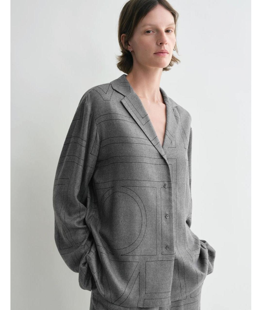 TOTEME Серая рубашка, фото 2