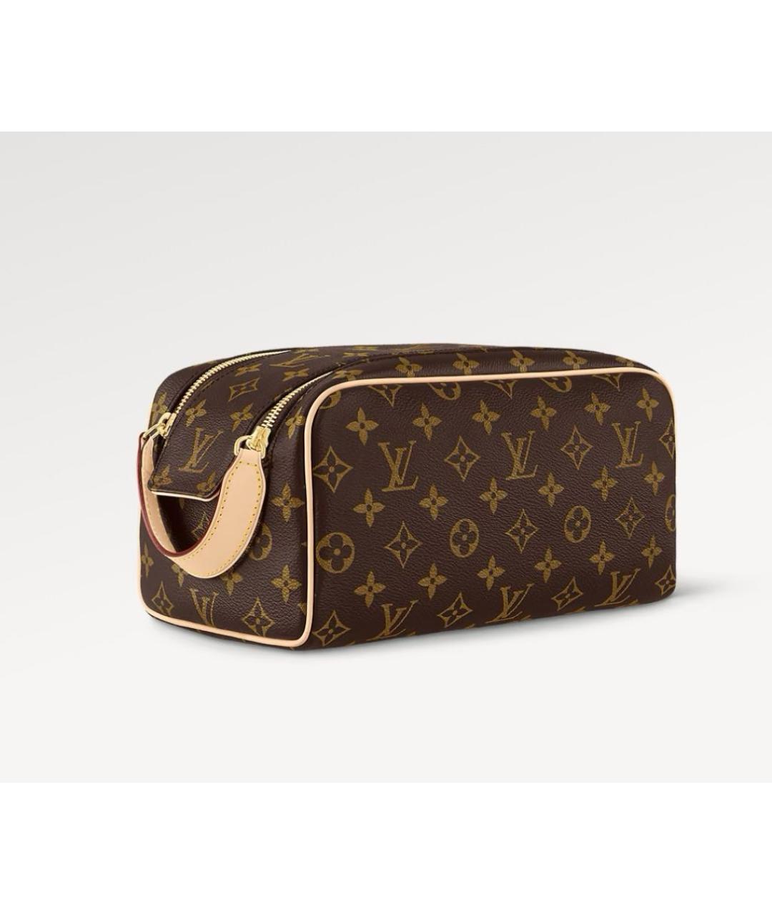LOUIS VUITTON Коричневая косметичка, фото 9