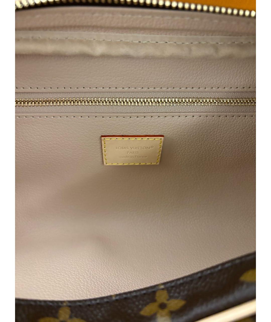 LOUIS VUITTON Коричневая косметичка, фото 7